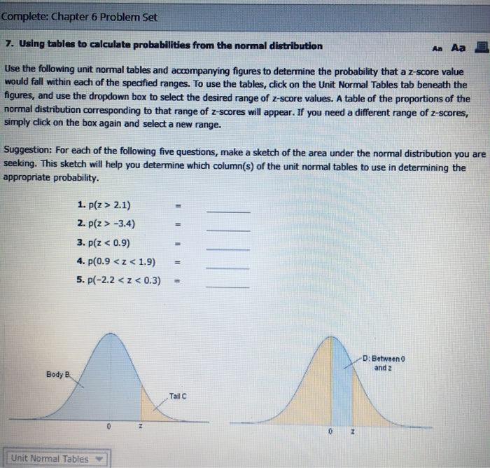 Solved Complete: Chapter 6 Problem Set 7. Using Tables To | Chegg.com