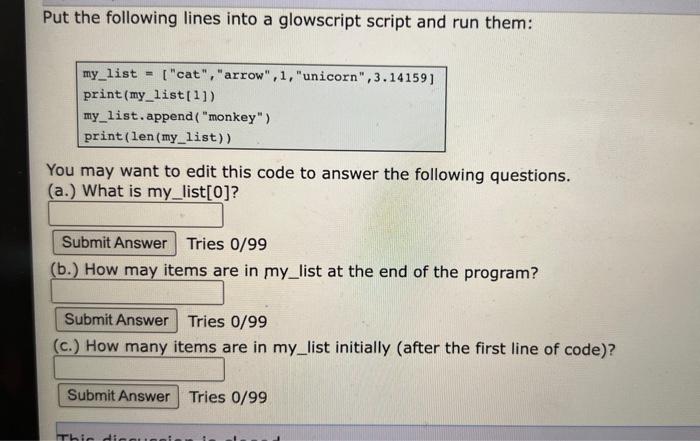 Solved Put the following lines into a glowscript script and | Chegg.com