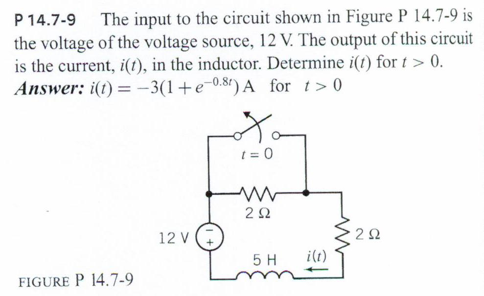 Solved The input to the circuit shown in Figure P14.7-9 is | Chegg.com