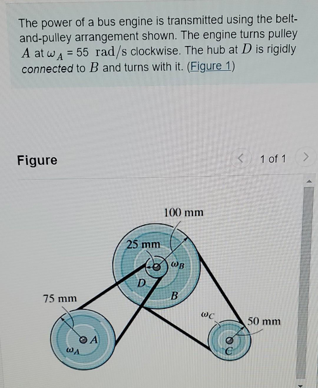 Solved The power of a bus engine is transmitted using the