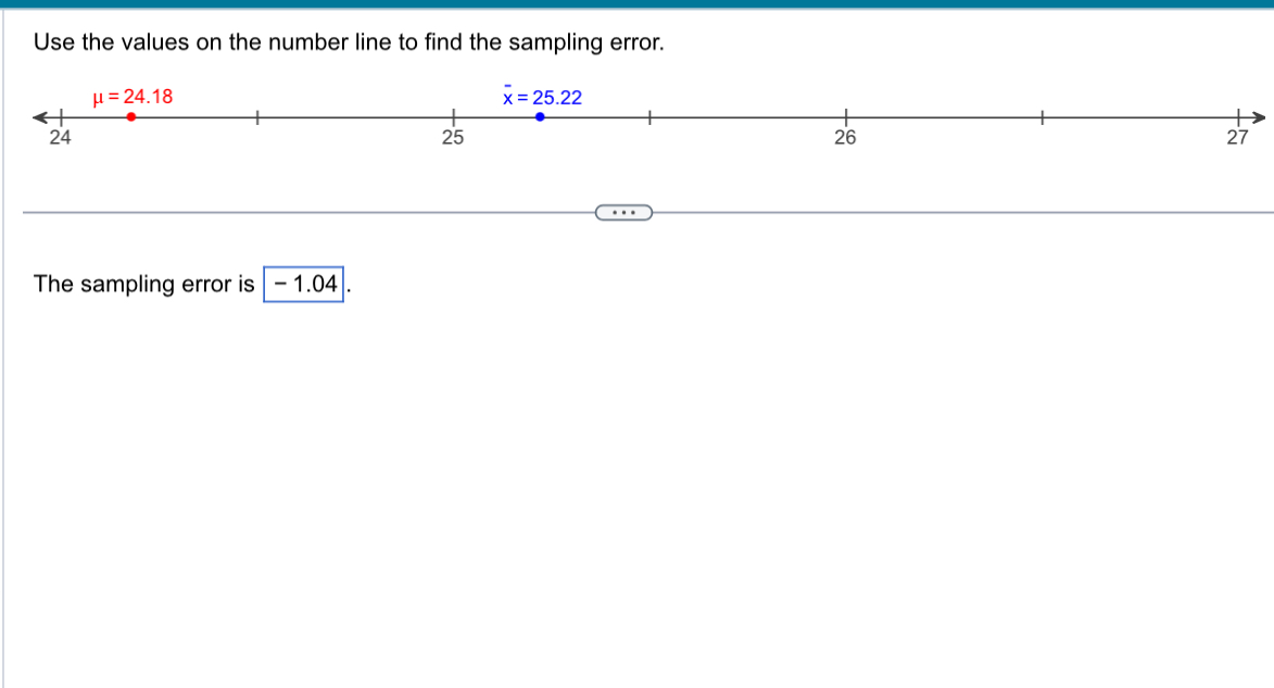 Solved Use the values on the number line to find the | Chegg.com