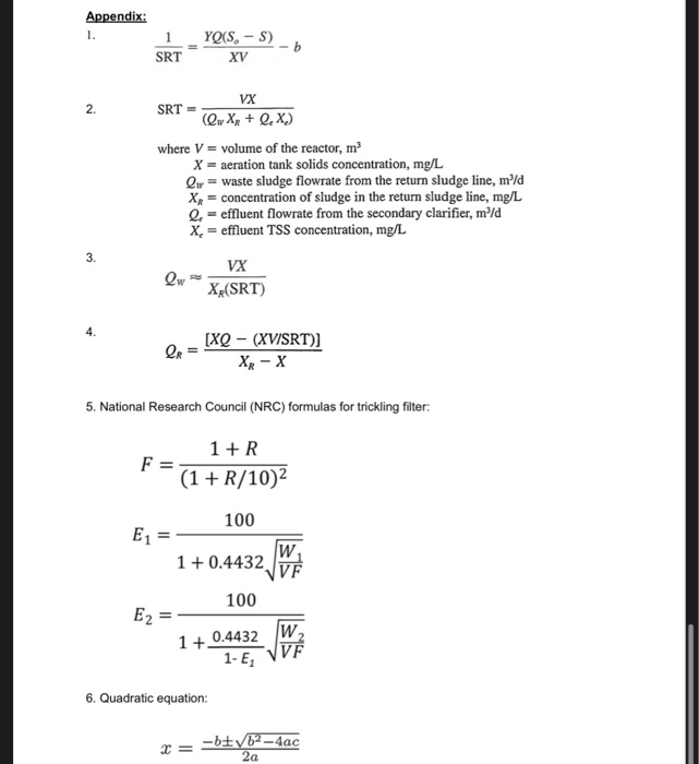 Top 3 Equations for Activated Sludge…