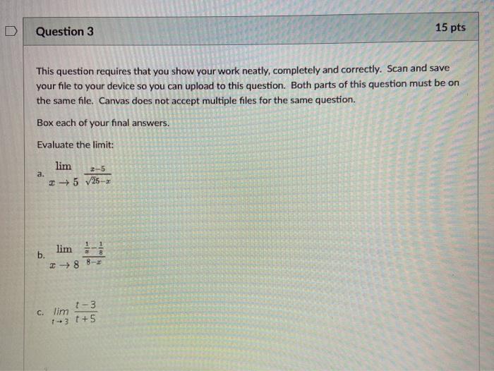 Solved Question 3 15 pts This question requires that you | Chegg.com