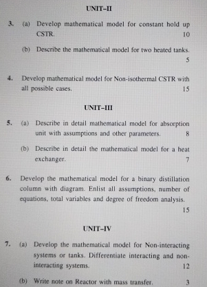 Solved UNIT-II3. (a) ﻿Develop mathematical model for | Chegg.com