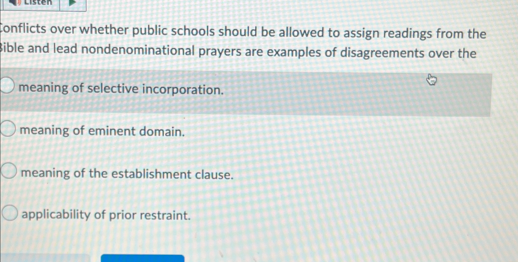 Solved Conflicts over whether public schools should be