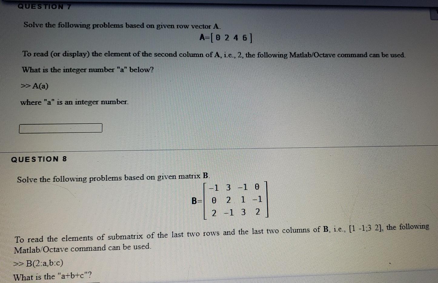 Solved QUESTION 1 Solve the following problems based on | Chegg.com