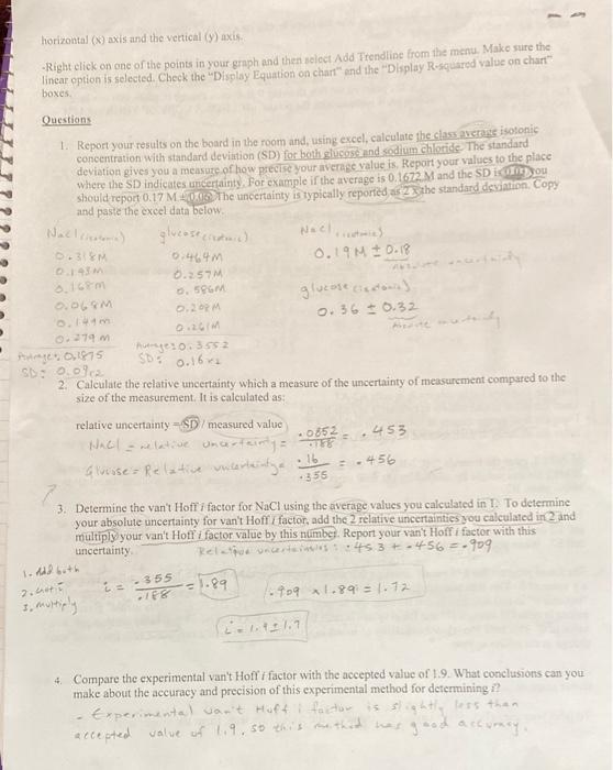 horizontal (X) axis and the vertical (y) axis. -Right | Chegg.com