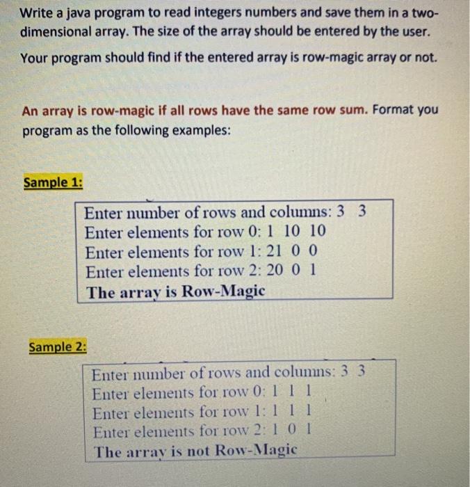 Solved Write a java program to read integers numbers and | Chegg.com
