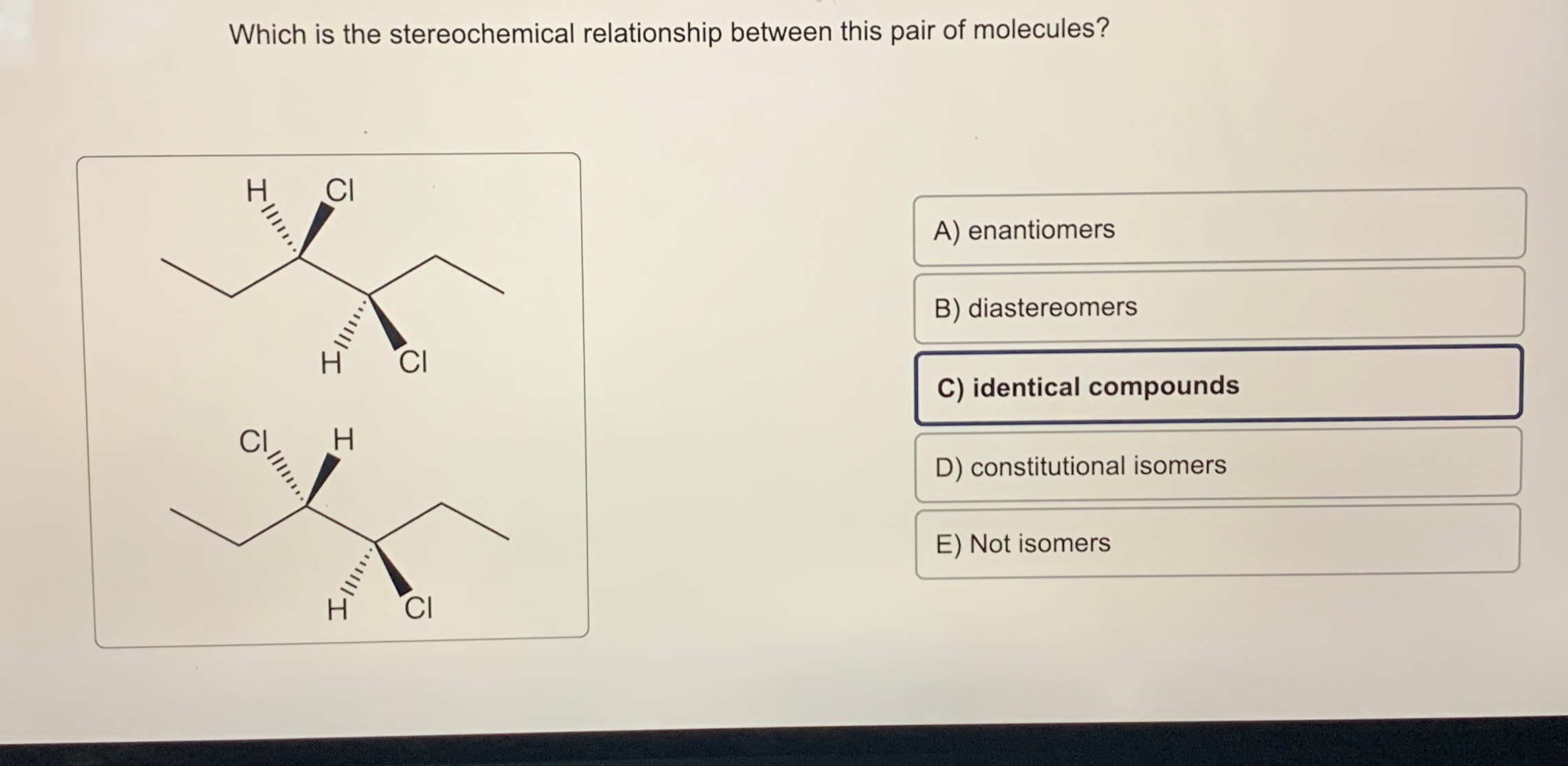 Solved Which is the stereochemical relationship between this | Chegg.com