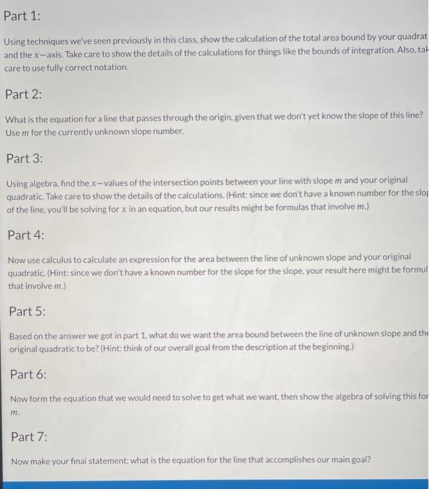 solved-there-will-be-several-parts-to-the-project-listed-chegg