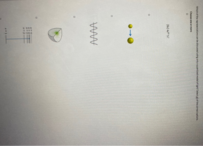 Solved the question is which of the representations can be