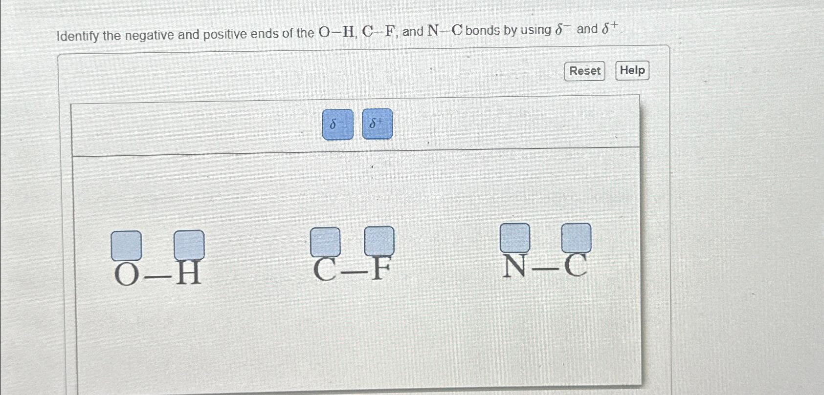 Solved Identify the negative and positive ends of the | Chegg.com