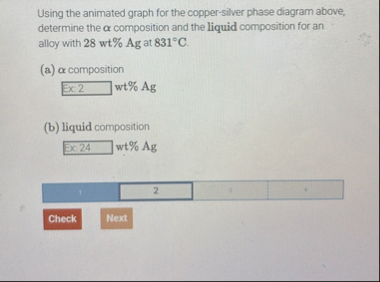 Solved Using the animated graph for the copper-silver phase | Chegg.com