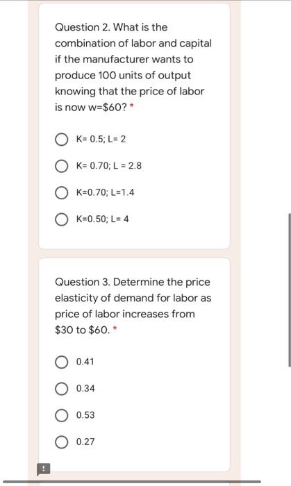 Solved The Production Function For A Product Is Given By Chegg Com