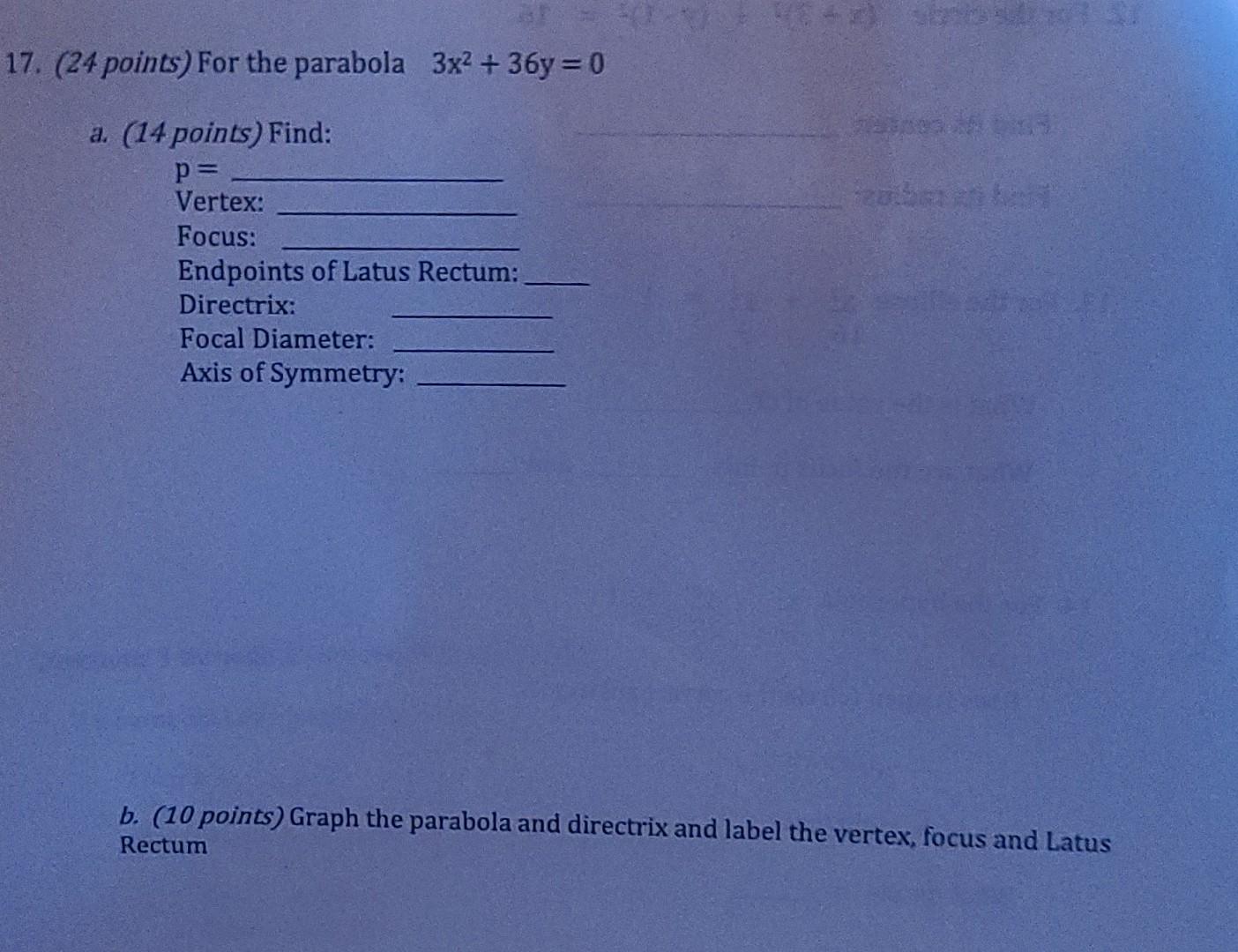 solved-4-points-for-the-parabola-3-x-2-36-y-0-a-chegg