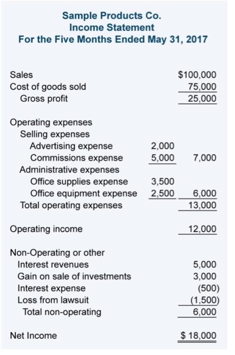Income Statement, Format, Examples