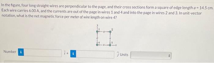 Solved In The Figure, Four Long Straight Wires Are | Chegg.com