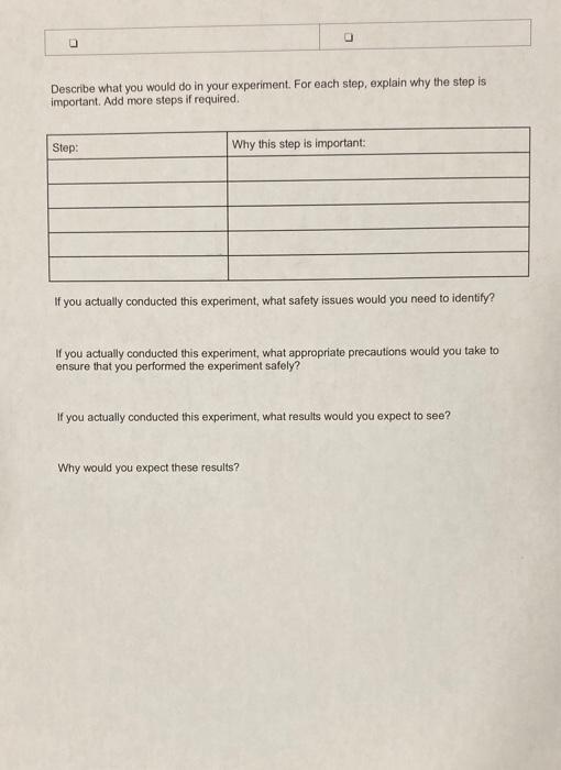 Solved The Enzyme Lactase Experiment Design Which question