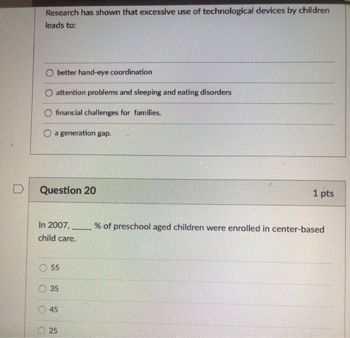 research on child care in infancy has found that