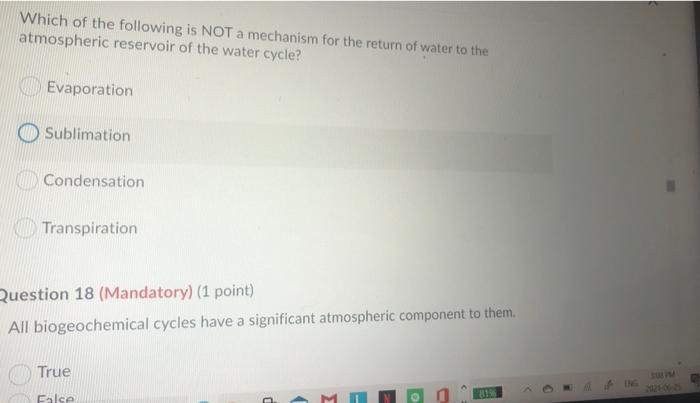 Solved Which of the following is NOT a mechanism for the | Chegg.com