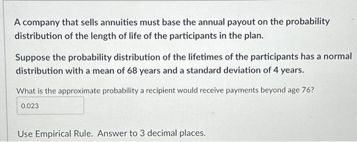 Solved Using The EMPIRICAL RULE - A) % Of Data Is Underneath | Chegg.com