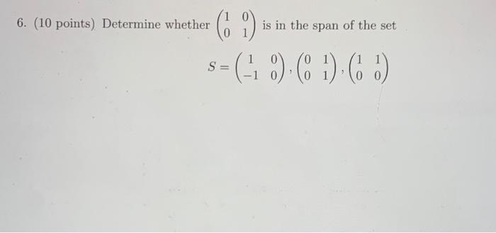 Solved 6 10 Points Determine Whether 1001 Is In The