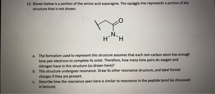 Solved 13. Shown below is a portion of the amino acid | Chegg.com