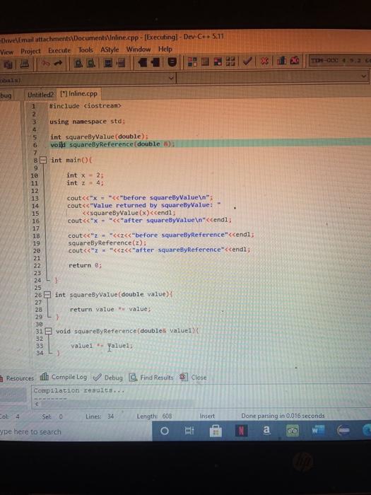 Solved DeveEmail attachments\DocumentInline.cpp - [Executing | Chegg.com