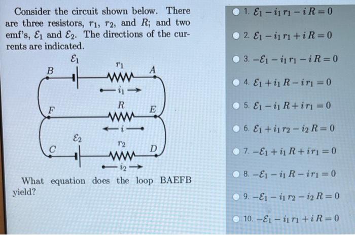 Solved Consider The Circuit Shown Below. There Are Three | Chegg.com