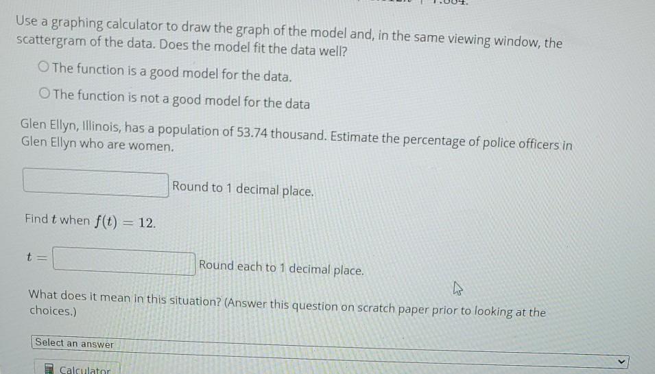 Solved Use a graphing calculator to draw the graph of the | Chegg.com