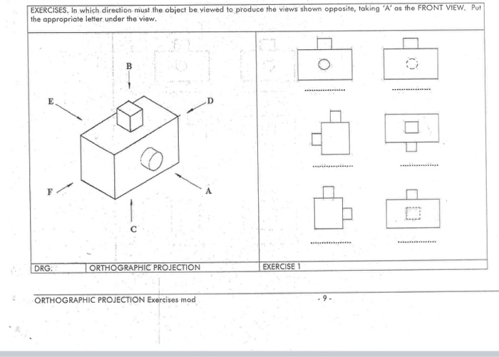 Solved EXERCISES. In which direction must the object be | Chegg.com