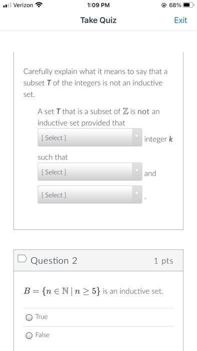 Solved Carefully explain what it means to say that a subset | Chegg.com