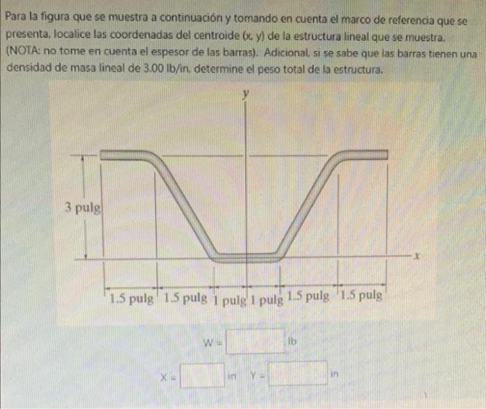 Para la figura que se muestra a continuación y tomando en cuenta el marco de referencia que se presenta, localice las coorden