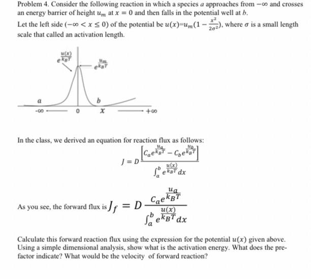 Solved All the information is there!Kb= Boltzman constantU | Chegg.com