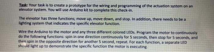 Solved Task: Your task is to create a prototype for the | Chegg.com
