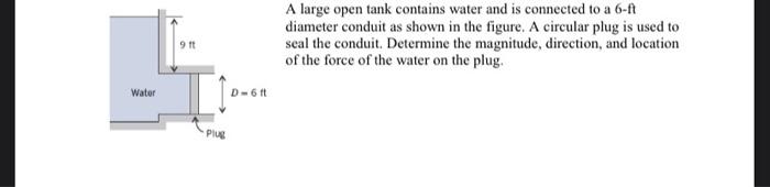 Solved A large open tank contains water and is connected to | Chegg.com