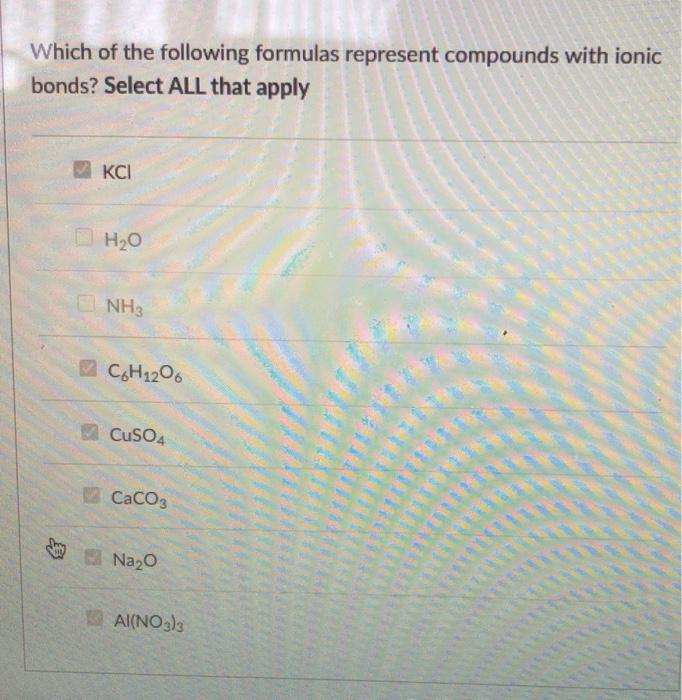 Solved Which of the following formulas represent compounds | Chegg.com