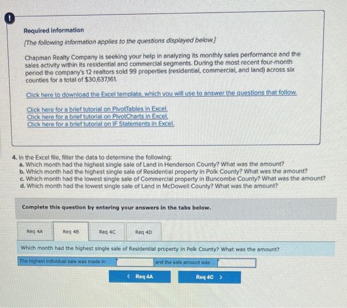 Solved Required information The following information