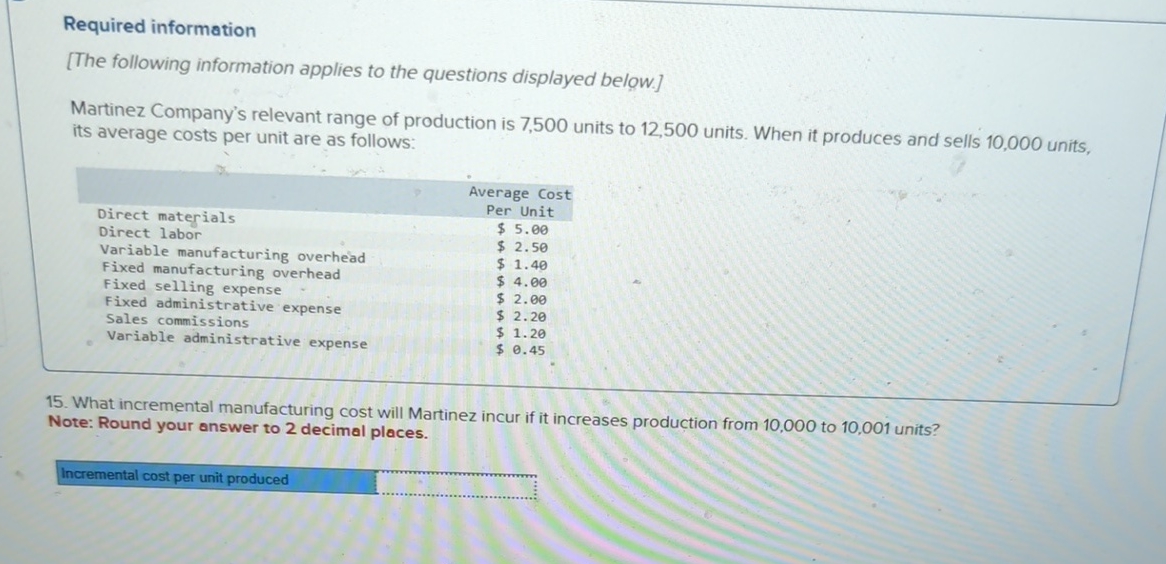 Solved Required information[The following information | Chegg.com