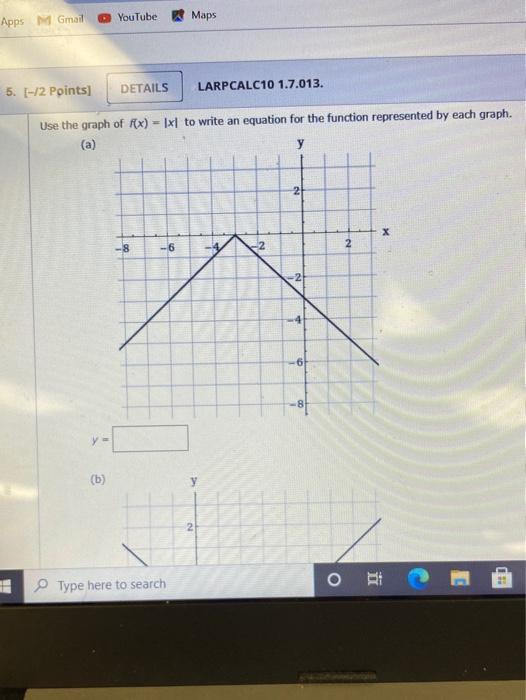 Solved Use the graph of f(x) = x2 to write an equation for | Chegg.com