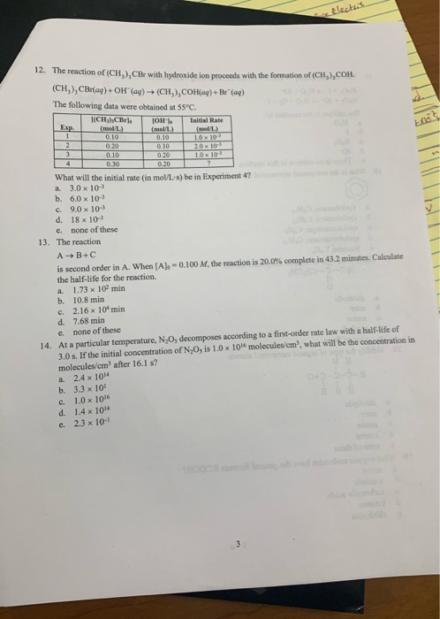 Solved answer and explain each step on how you got the | Chegg.com