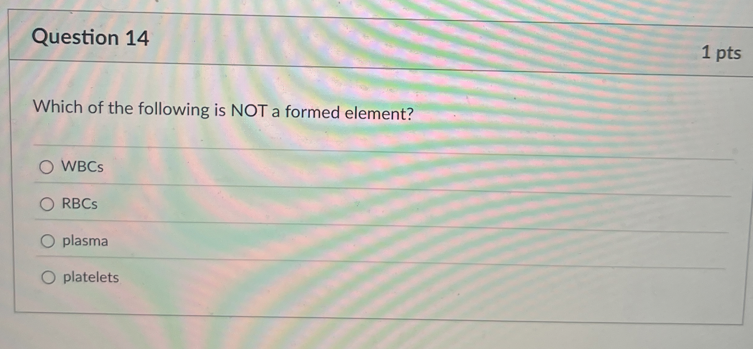 Solved Question 14Which of the following is NOT a formed | Chegg.com