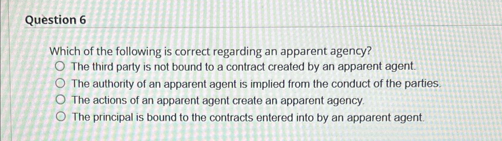 Solved Question 6Which of the following is correct regarding | Chegg.com