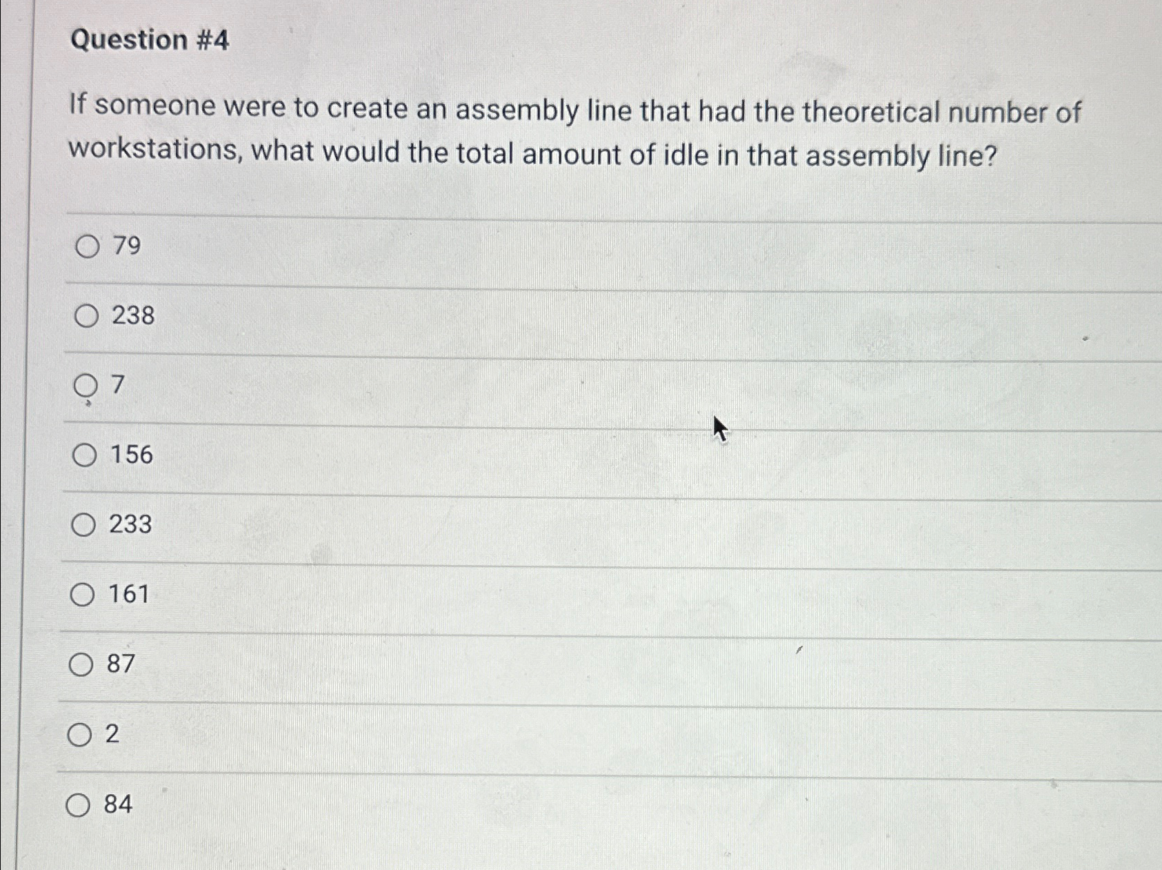 Solved Question #4If someone were to create an assembly line | Chegg.com