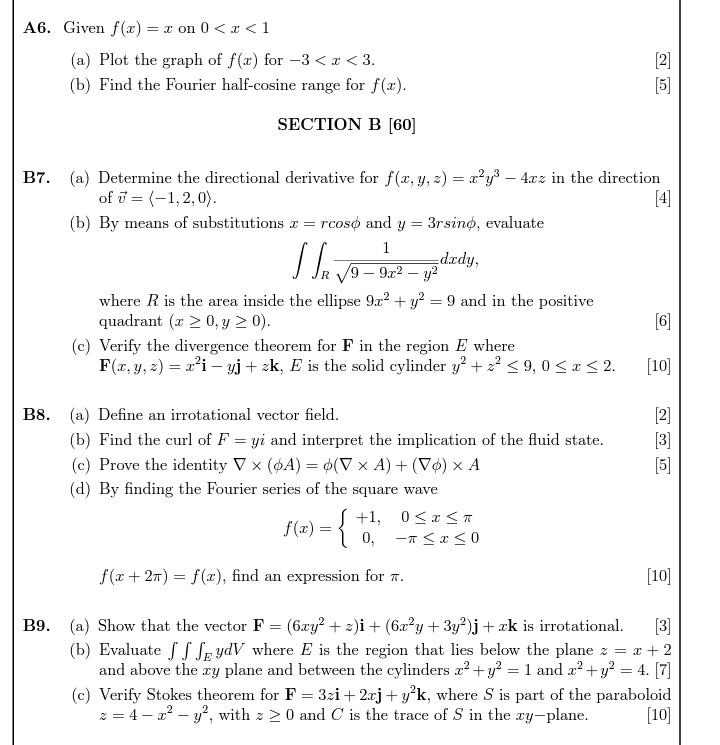 Solved A6. Given f(x)=x on 0 | Chegg.com