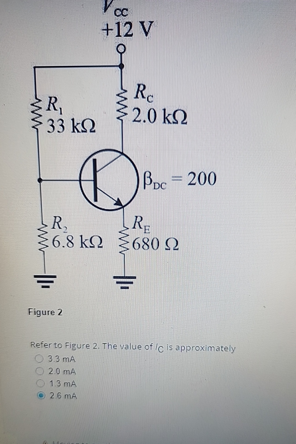 Solved Figure 2Refer to Figure 2. ﻿The value of ?C ﻿is | Chegg.com