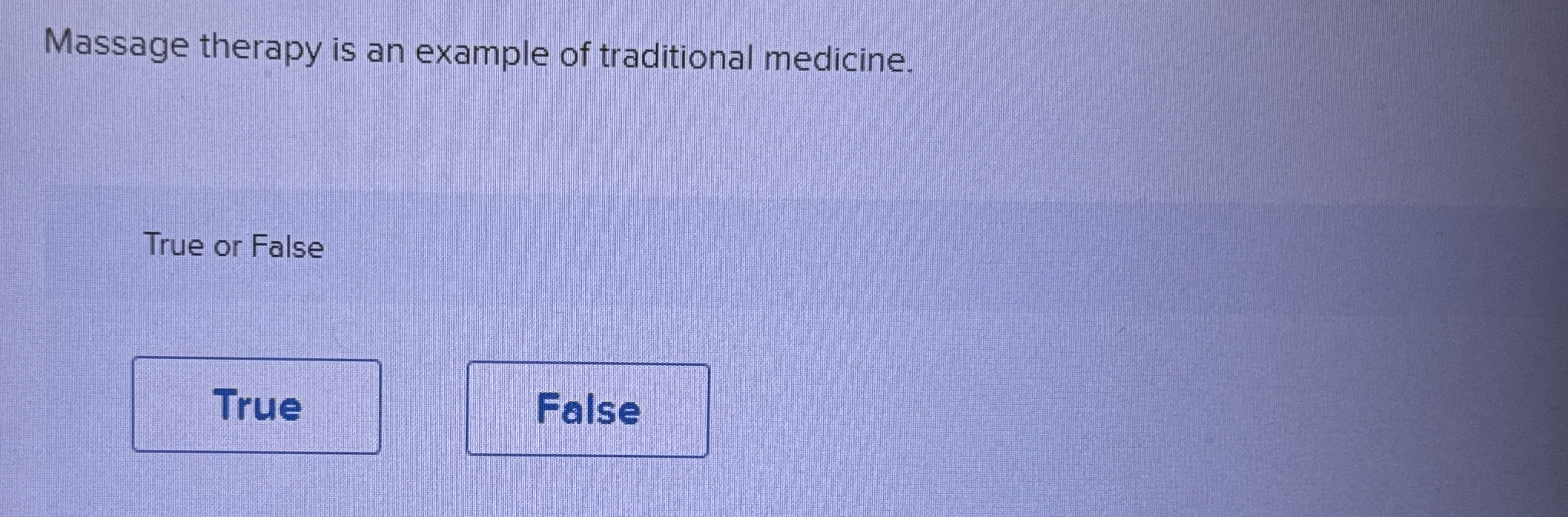 Solved Massage therapy is an example of traditional