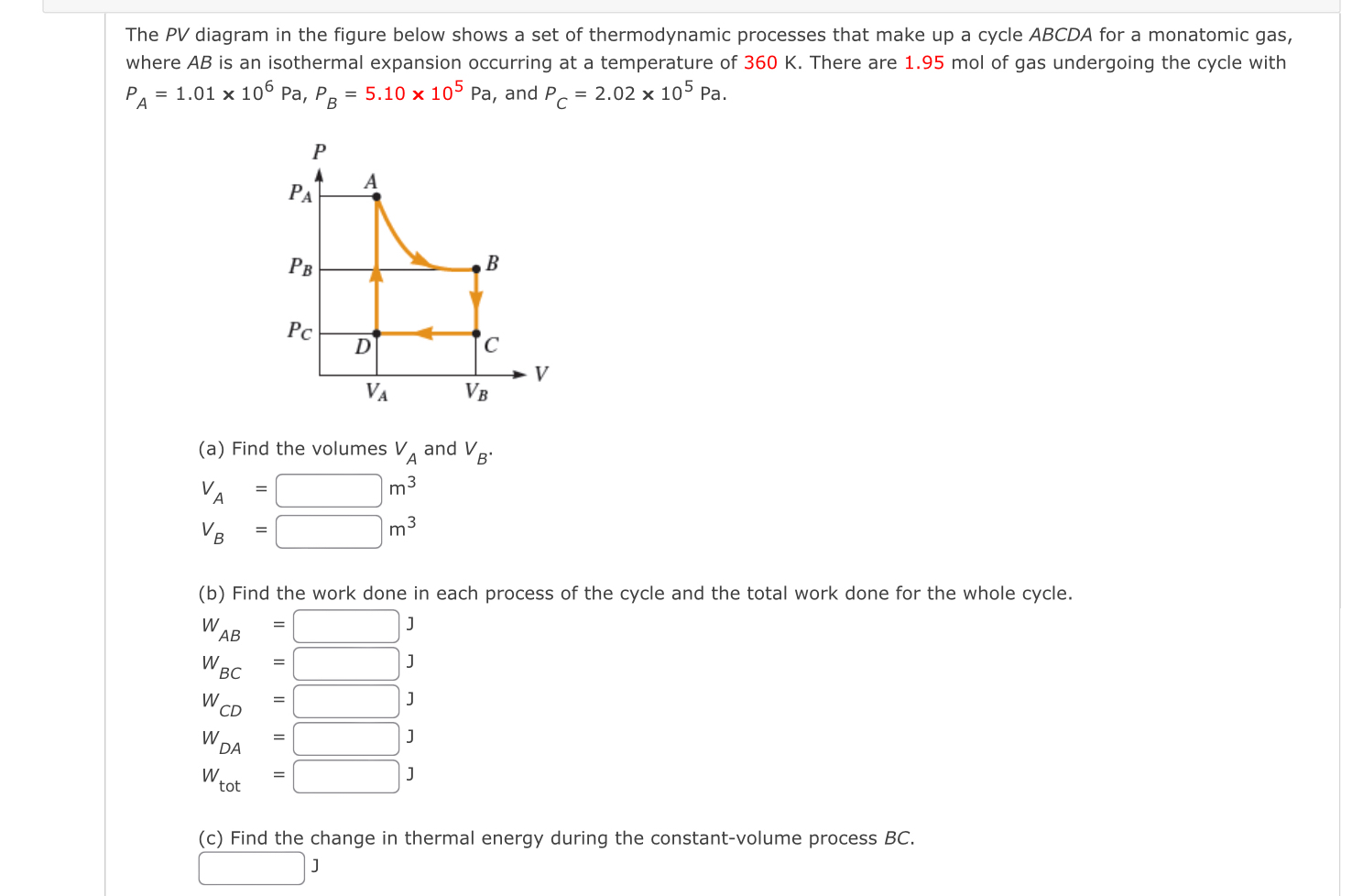 Solved The Pv ﻿diagram In The Figure Below Shows A Set Of