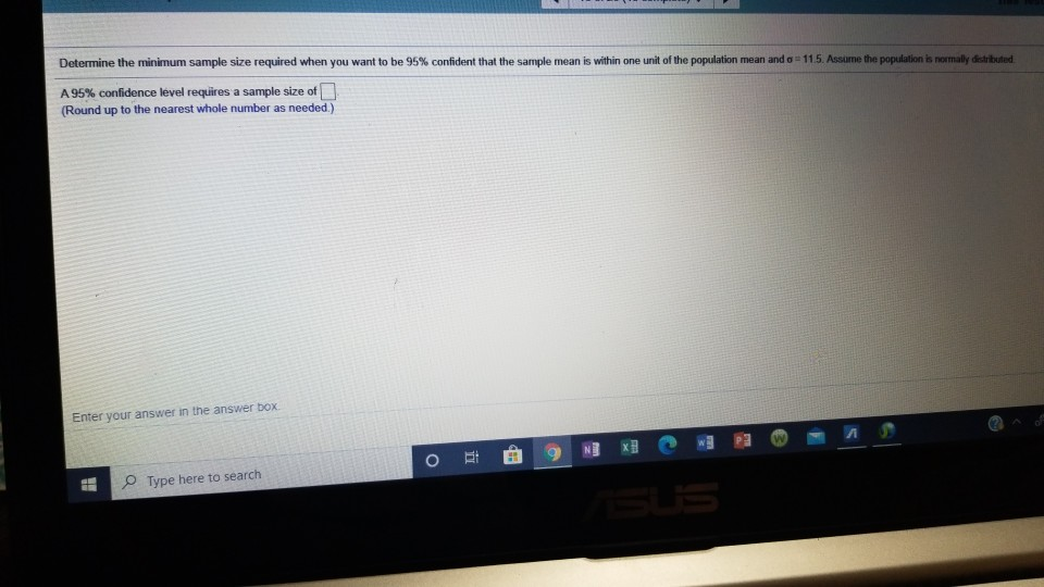 Solved Determine the minimum sample size required when you | Chegg.com