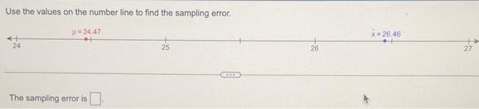 Solved Use the values on the number line to find the | Chegg.com